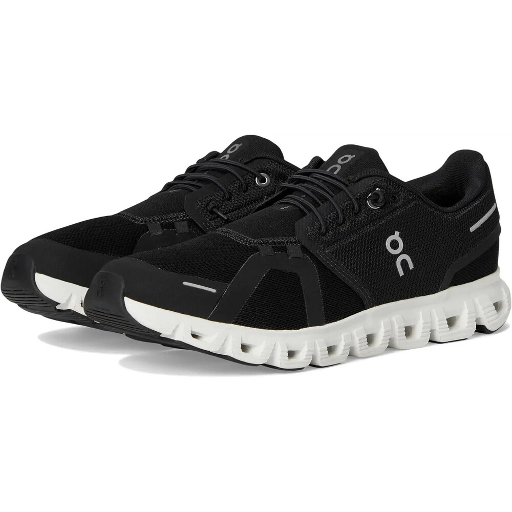 ON CLOUD WOMEN'S CLOUD 6 RUNNING ATHLETIC SNEAKERS NEW BLACK WHITE 8.5